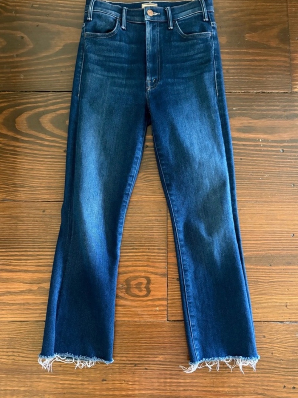 MOTHER Hustler Ankle Fray Raw Hem Jeans